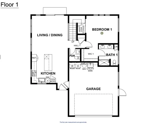 Manor floor plan — Floor 1
