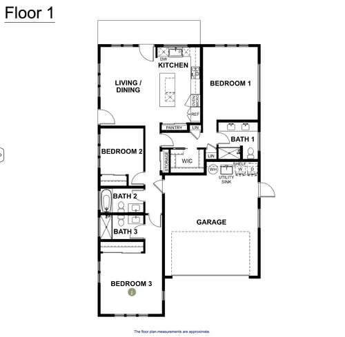 Classic floor plan — Floor 1