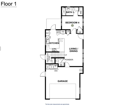 Haven floor plan — Floor 1